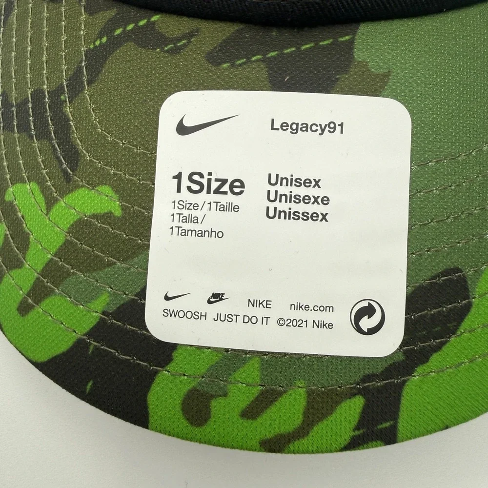 Nike Ole Miss Rebels Legacy91 Military Camo Hat Mens OSFM Black Green Camo Cap